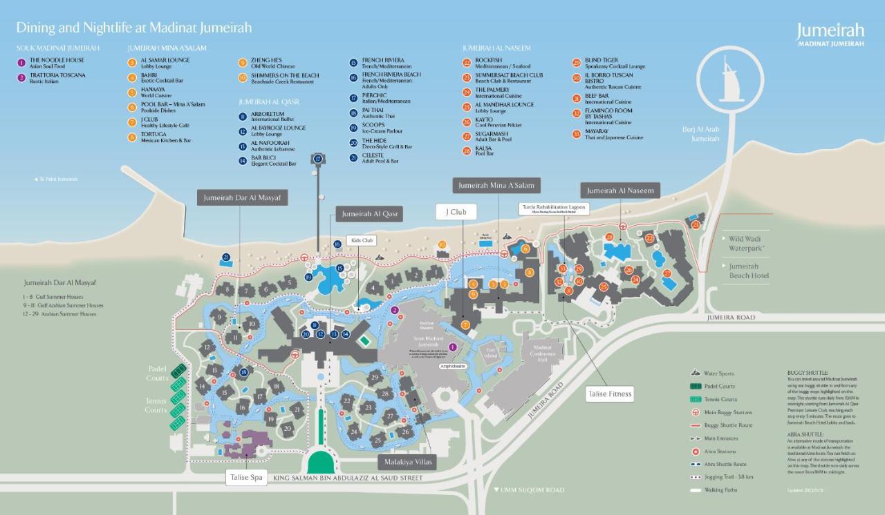 Jumeirah Dar Al Masyaf Dubai Exterior foto Map of the resort